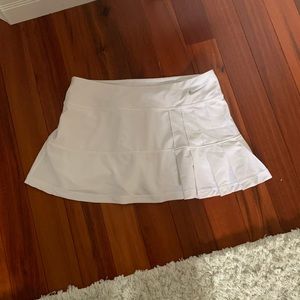 White Nike pleaded tennis skirt